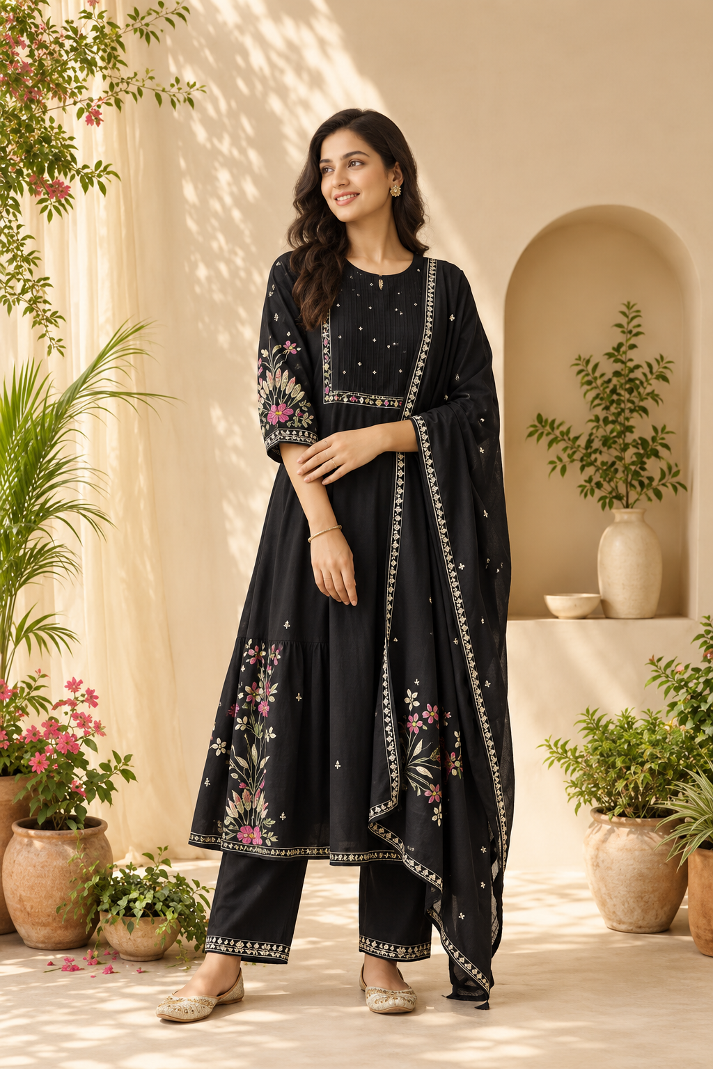 Elegant Cotton Three Piece - Image 3