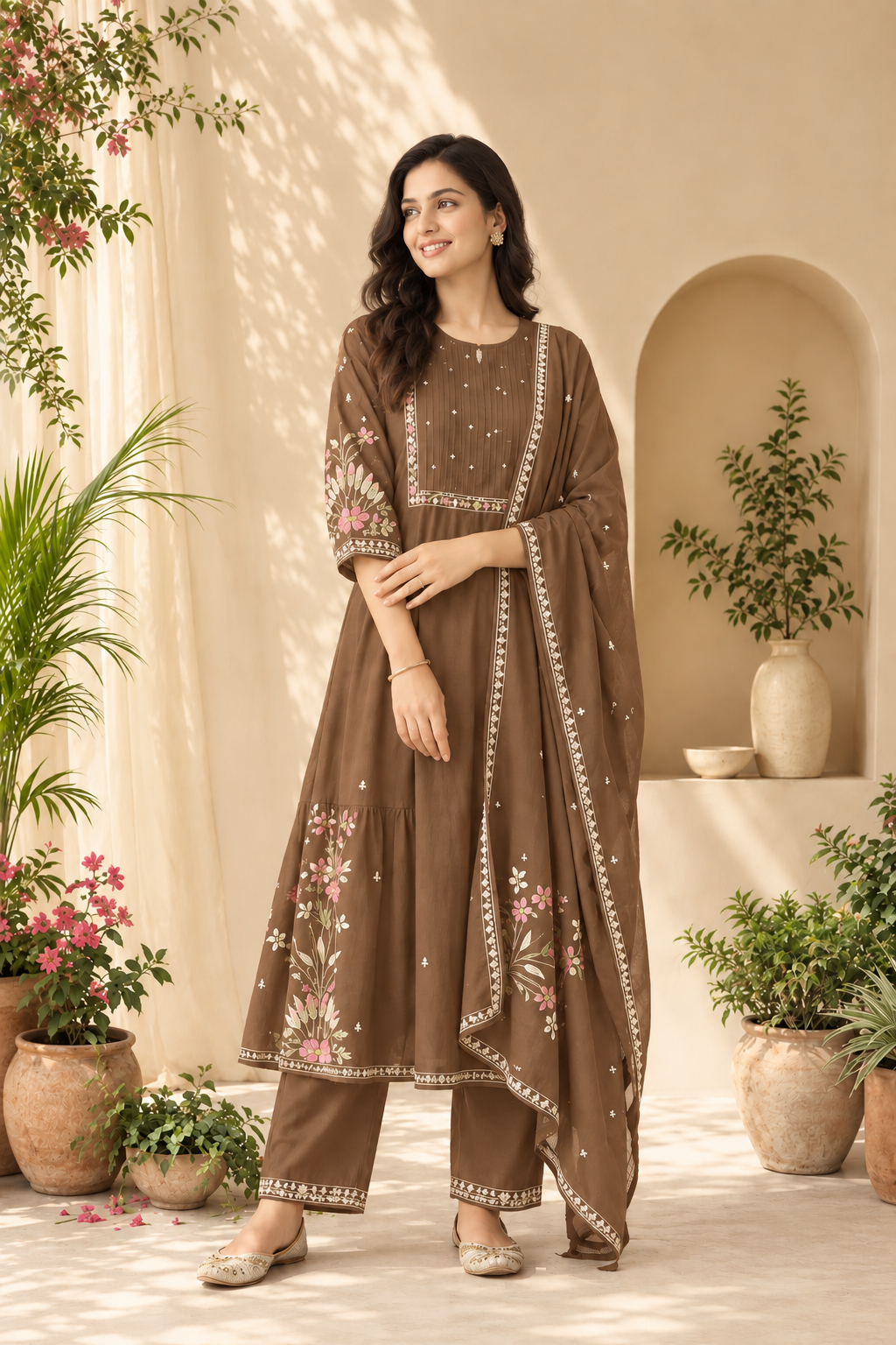 Elegant Cotton Three Piece - Image 2
